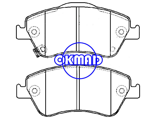 TOYOTA AURIS Corolla (Latin America) Brake pad FMSI:8780-D1571 OEM:04465-02200 GDB3481 WVA:24336 24122, F1571